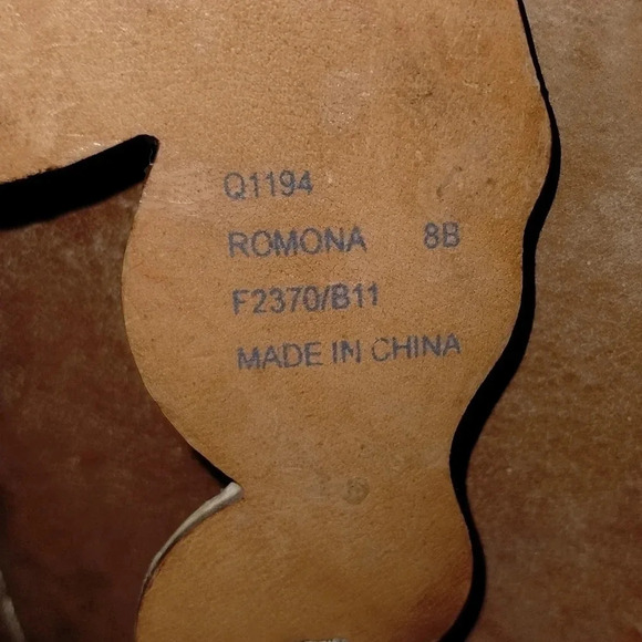 Coach Romona Silver Seahorse Sandals size 8B Silver Embellished Rhinestones - Picture 5 of 7